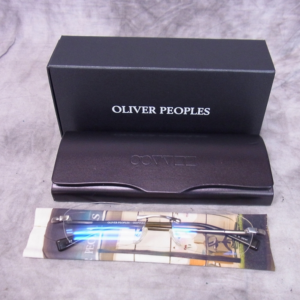 実際に弊社で買取させて頂いたOLIVER PEOPLES/オリバーピープルズ ツーポイント チタン メガネフレーム OP-677の画像 8枚目