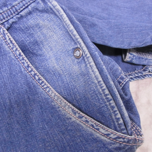 実際に弊社で買取させて頂いたBLUE BLUE/ブルーブルー デニムつなぎ/オールインワン/4/XLの画像 6枚目
