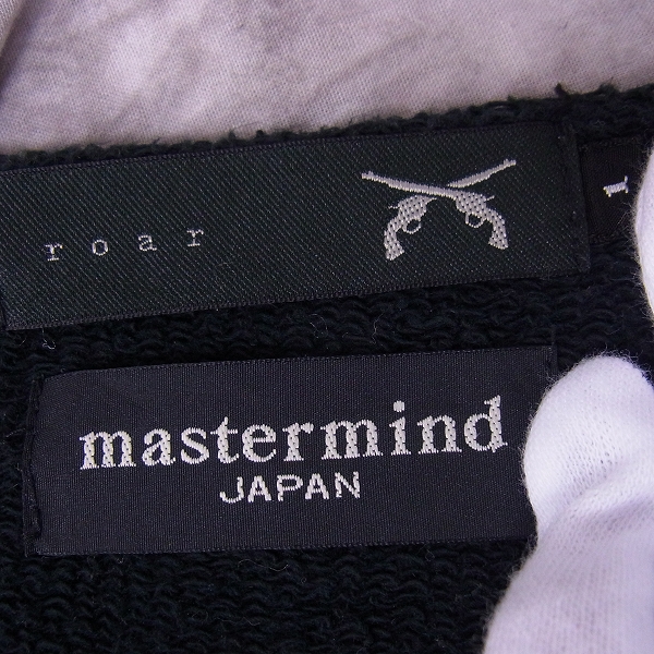 実際に弊社で買取させて頂いたmastermind×roar/マスターマインド×ロアー スカル二丁拳銃 裏起毛 スウェット 04FRAT-17/1の画像 2枚目