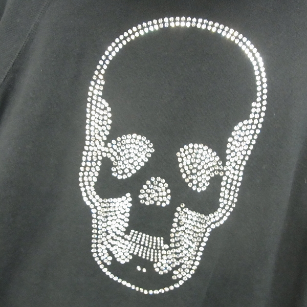 実際に弊社で買取させて頂いたlucien pellat-finet/ルシアンペラフィネ バックスワロスカル ジップパーカー Mの画像 2枚目