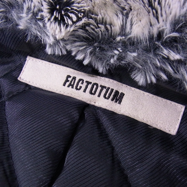 実際に弊社で買取させて頂いたFACTOTUM/ファクトタム リアルファー フード付き N2B アウター/48の画像 2枚目