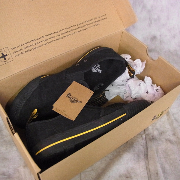 DR.MARTENS TOOMEY ドクターマーチン トゥーミー スニーカー キャンバス スリッポン 白黒 SIZE：UK7 26cm Toomey SXP in Black | Dr. Martens