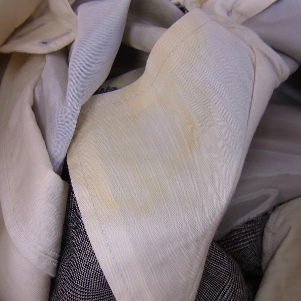 実際に弊社で買取させて頂いたEDIFICE/エディフィス チェック柄 3Bスーツ セットアップ/46の画像 7枚目