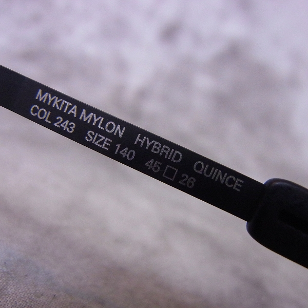 実際に弊社で買取させて頂いたMYKITA MYLON/マイキータ QUINCE 度入り眼鏡/メガネフレームの画像 4枚目