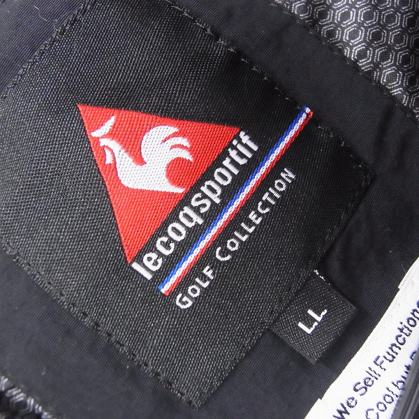 実際に弊社で買取させて頂いたle coq sportif /ルコックスポルティフ ゴルフウェア 中綿ベスト ブラック/LLの画像 2枚目