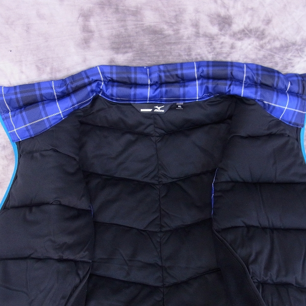 実際に弊社で買取させて頂いた【未使用】MIZUNO/ミズノ ゴルフウェア ベスト BREATH THERMO ブルー/XLの画像 4枚目
