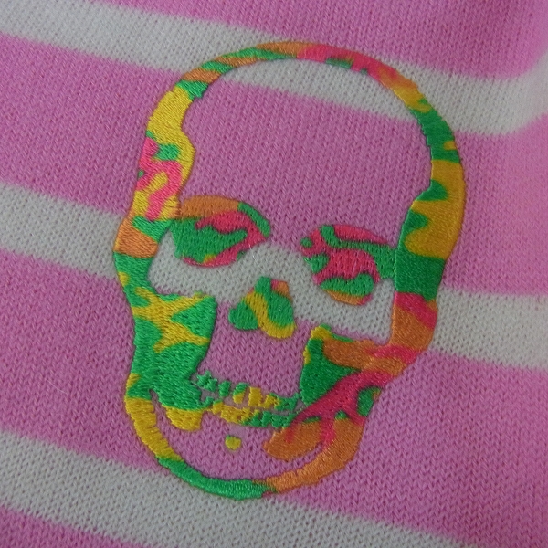 実際に弊社で買取させて頂いたlucien pellat-finet/ルシアンペラフィネ ボーダー カシミヤニット Mの画像 2枚目