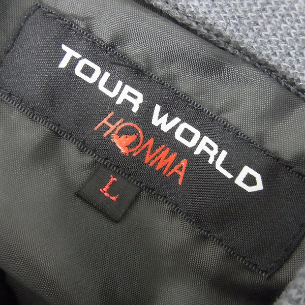 実際に弊社で買取させて頂いた【未使用】HONMA/ホンマ ゴルフウェア TOUR WORLD ダウンジャケット/ダウンベスト 袖取り外し可能 ブラック/Lの画像 2枚目