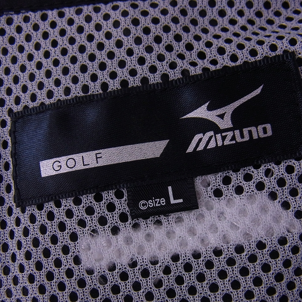 実際に弊社で買取させて頂いた【未使用】MIZUNO/ミズノ ゴルフウェア アウタージャージ ブラック/Lの画像 2枚目