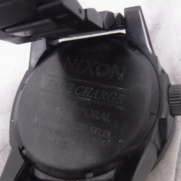 NIXON/ニクソン CORPORAL SS オールブラック 腕時計/A346-001【動作