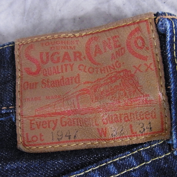 実際に弊社で買取させて頂いたSUGAR CANE/シュガーケーン デニムパンツ Lot 1947/W32の画像 3枚目