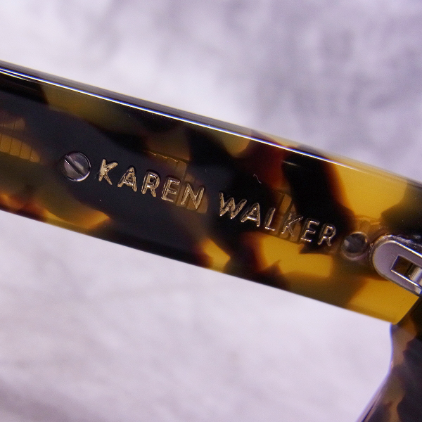 実際に弊社で買取させて頂いたKAREN WALKER/カレン ウォーカー STARBURST/スターバースト デミ柄 サングラスの画像 3枚目