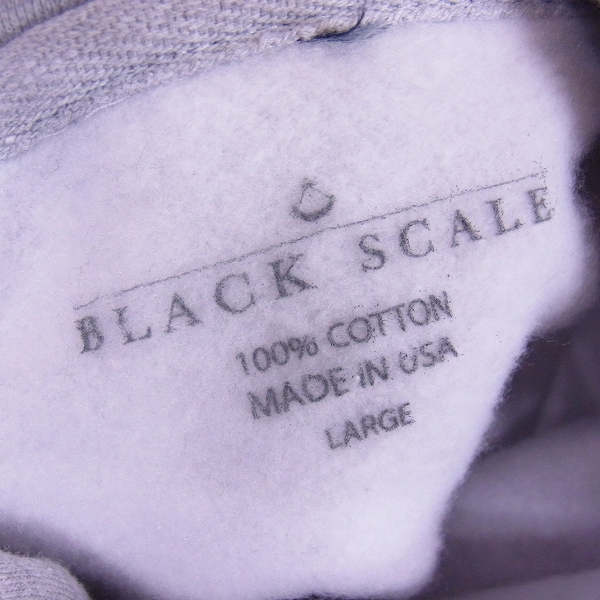 実際に弊社で買取させて頂いたBLACK SCALE/ブラックスケール プルオーバーロゴパーカー/Lの画像 2枚目