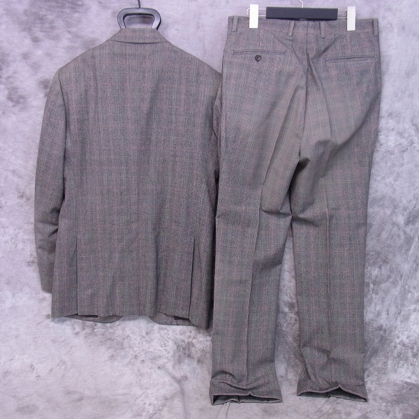 実際に弊社で買取させて頂いたEDIFICE/エディフィス チェック柄 3Bスーツ セットアップ/46の画像 1枚目