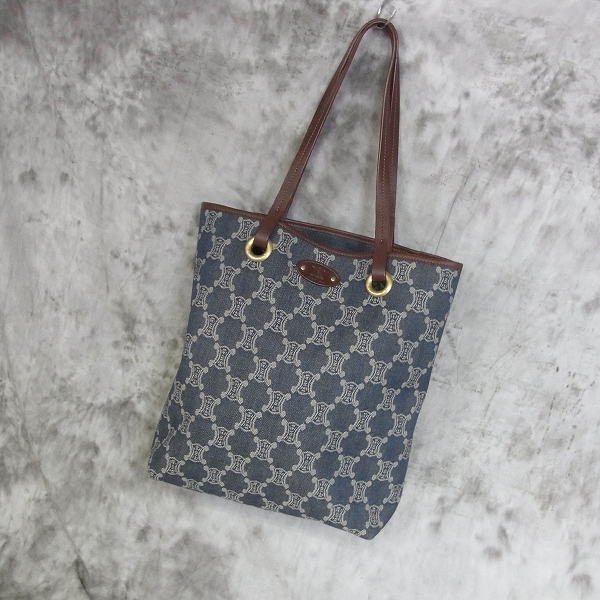 実際に弊社で買取させて頂いたCELINE/セリーヌ マカダム柄 デニム キャンパス トートバッグ