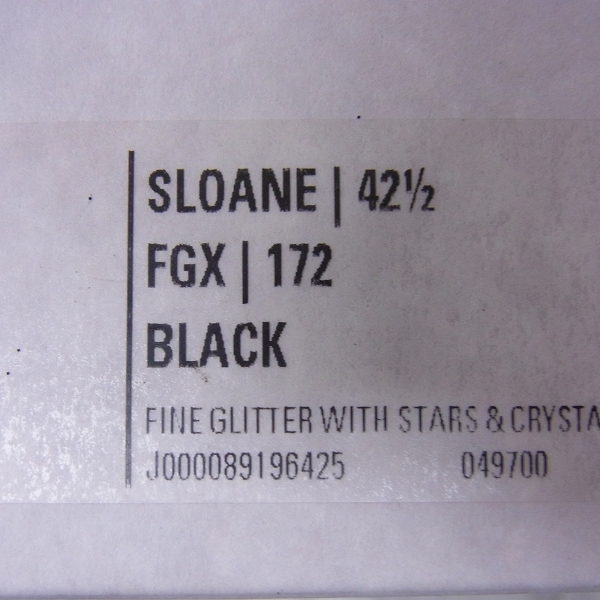 実際に弊社で買取させて頂いたjimmychoo/ジミーチュウ スタースタッズ ×クリスタル付きファイングリッター・スリッポンシューズ/42.5の画像 8枚目