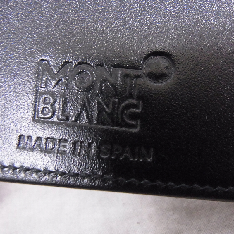 実際に弊社で買取させて頂いたMONTBLANC/モンブラン カードケース/名刺入れ ブラックの画像 6枚目