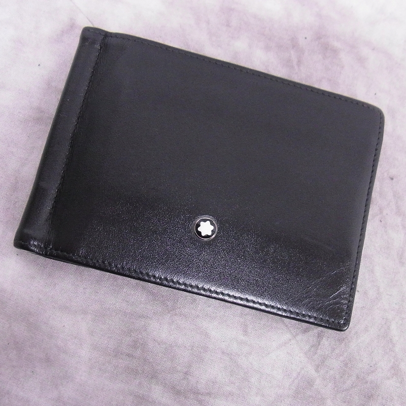 実際に弊社で買取させて頂いたMONTBLANC/モンブラン カードケース/名刺入れ ブラックの画像 0枚目