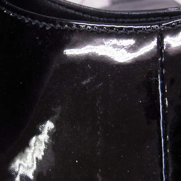 実際に弊社で買取させて頂いたBVLGARI/ブルガリ チャンドラ パテントレザー×デニム 2WAY ショルダー ハンドバッグの画像 6枚目