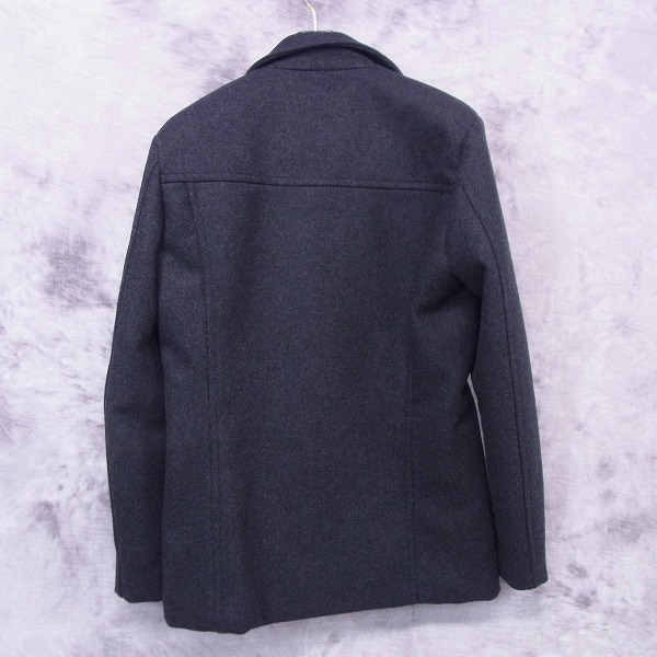 実際に弊社で買取させて頂いたAKM/エーケーエム 15AW STAND PEA COAT/カシミヤメルトンPコート C028/XLの画像 1枚目