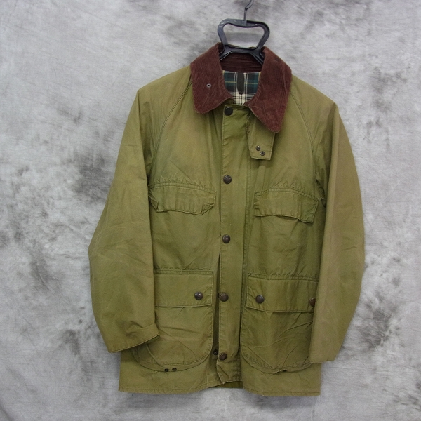 実際に弊社で買取させて頂いたBarbour/バブアー BEDALE/ビデイル オイルドジャケット カーキ/34