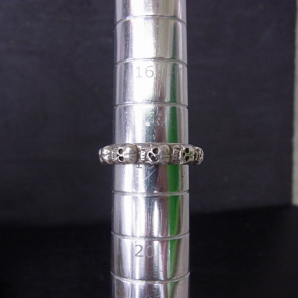 実際に弊社で買取させて頂いたLoree Rodkin/ローリーロドキン スカルバンド リング 18号の画像 4枚目