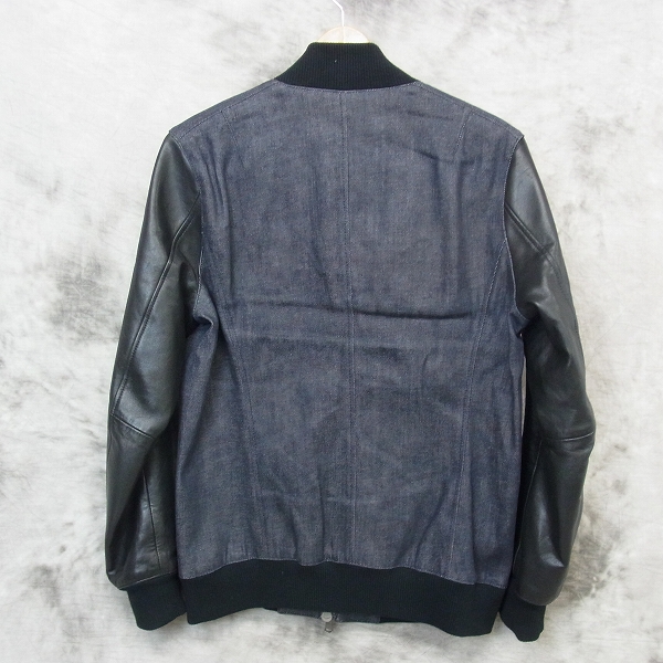 実際に弊社で買取させて頂いたjunhashimoto/ジュンハシモト 袖レザー 切替 MA-1 BLS004B04 /3の画像 1枚目
