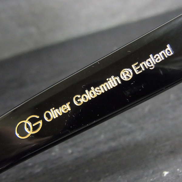 実際に弊社で買取させて頂いたOliver Goldsmith/オリバー ゴールドスミス VICE CONSUL-s 黒縁 メガネフレーム/眼鏡の画像 2枚目