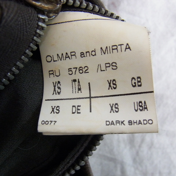 実際に弊社で買取させて頂いたRick Owens/リックオウエンス OLMAR AND MIRTA/オルマーアンドマリータ ファー付きレザージャケットの画像 2枚目