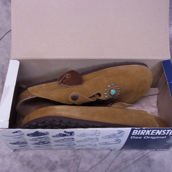 実際に弊社で買取させて頂いたHTC×BIRKENSTOCK/エイチティーシー×ビルケンシュトック Boston スエード/39の画像 7枚目