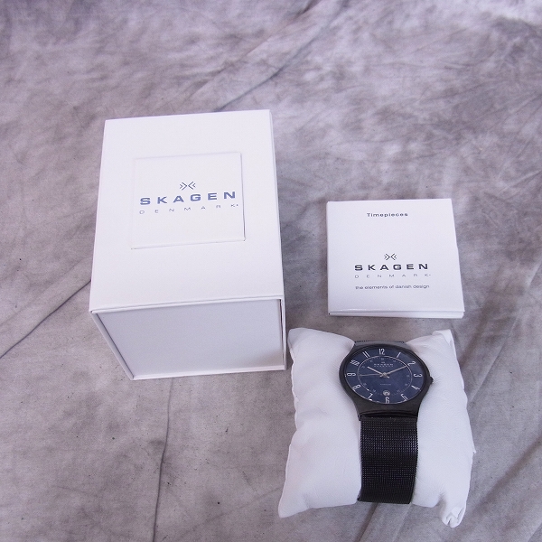 実際に弊社で買取させて頂いたSKAGEN/スカーゲン クォーツ メンズウォッチ/腕時計 T233XLTMN【動作未確認】の画像 5枚目