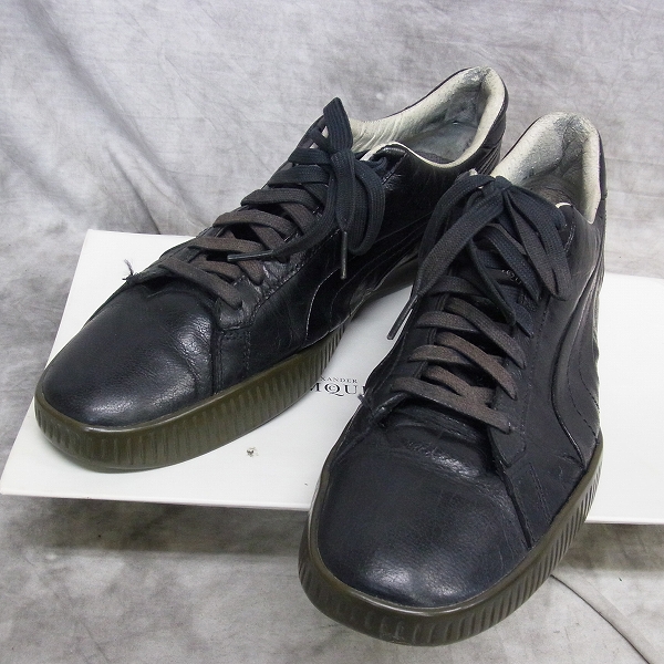 実際に弊社で買取させて頂いたPUMA×Alexander McQUEEN/プーマ×アレキサンダーマックイーン AMQ SPINE LOW レザースニーカー 346772-01/28