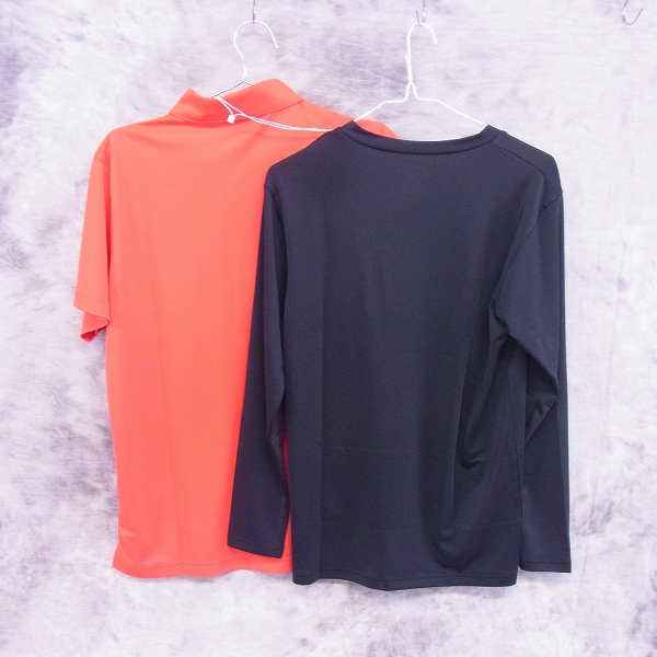 実際に弊社で買取させて頂いた【未使用】le coq sportif/ルコックスポルティフ ゴルフウェア インナー付き半袖・長袖ポロシャツ 2点セット/Lの画像 1枚目