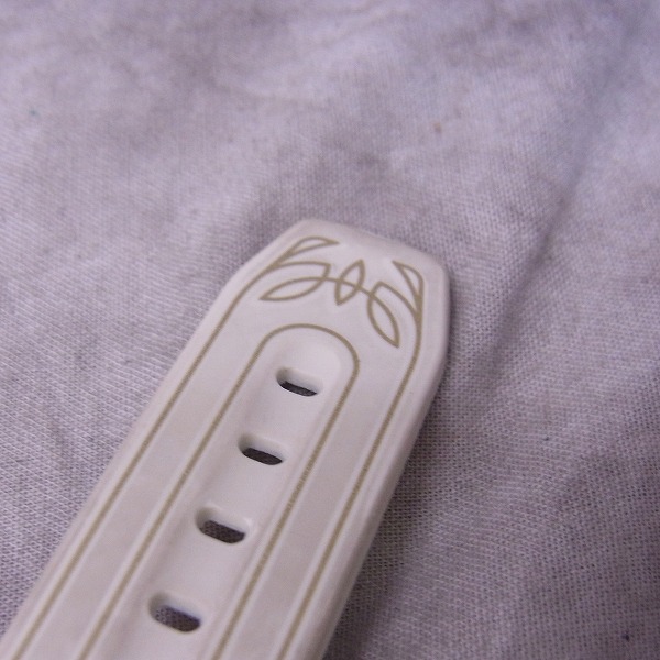 実際に弊社で買取させて頂いたCASIO/カシオ DATABANK/データバンク DBC-63PS-7AT 白×金 【動作未確認】の画像 5枚目