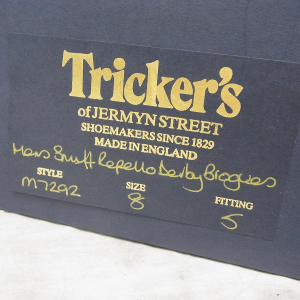 実際に弊社で買取させて頂いたTrickers/トリッカーズ スウェードウィングチップシューズ/M7292/8 の画像 8枚目