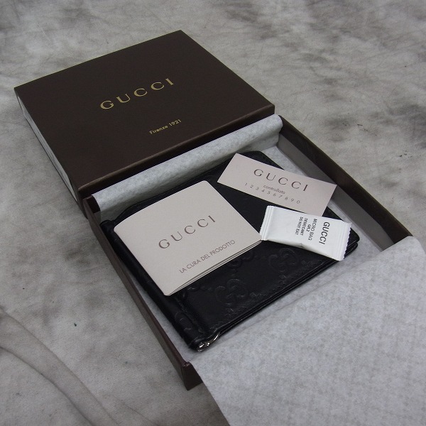 GUCCI/グッチ GG柄 レザー マネークリップ/カードケースの買取実績