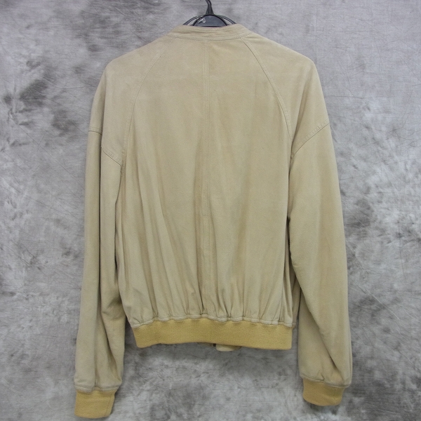 実際に弊社で買取させて頂いたGIORGIO ARMANI/ジョルジオアルマーニ スエード ノーカラージャケット 40の画像 1枚目