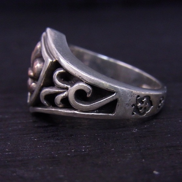 実際に弊社で買取させて頂いたLord Camelot/ロードキャメロット フレア/百合 シールド リング 16.5～17号の画像 2枚目