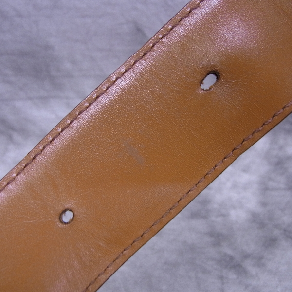 実際に弊社で買取させて頂いたBVLGARI/ブルガリ ラウンドバックルレザーベルトの画像 6枚目