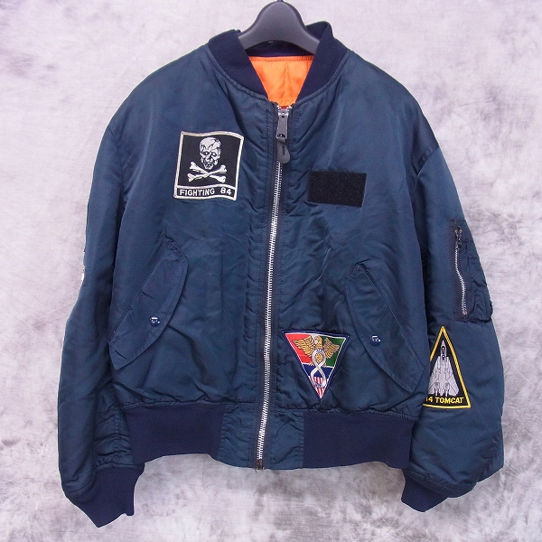 実際に弊社で買取させて頂いたALPHA INDUSTRIES/アルファ・インダストリーズ MA-1 ワッペン/XL