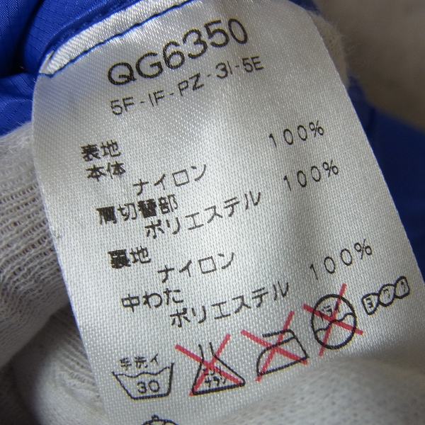 実際に弊社で買取させて頂いた【未使用】le coq sportif/ルコックスポルティフ ゴルフウェア 中綿アウター ブルー/Lの画像 2枚目