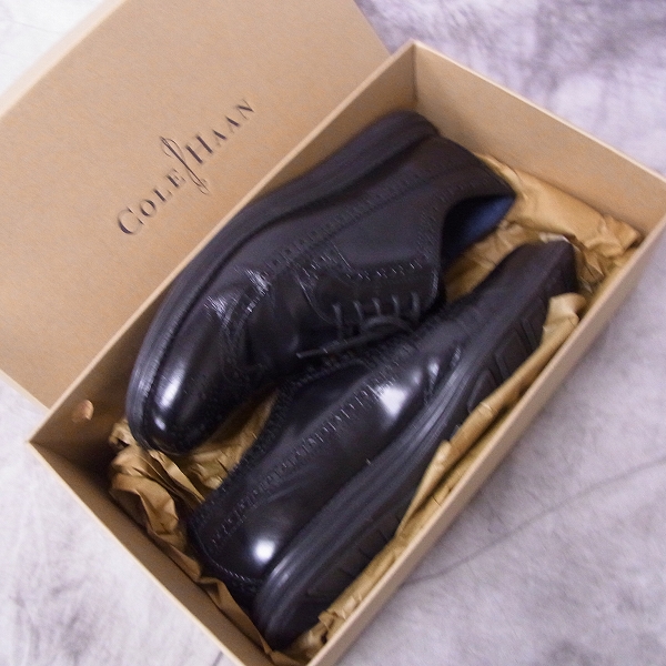 実際に弊社で買取させて頂いたCOLE HAAN/コールハーン ルナグランド LONG WING 黒/C11717/8Mの画像 7枚目