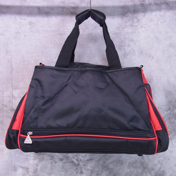 実際に弊社で買取させて頂いた【未使用】Le coq sportif/ル・コック ボストンバック QQ2145 ブラック/レッド シューズインの画像 1枚目