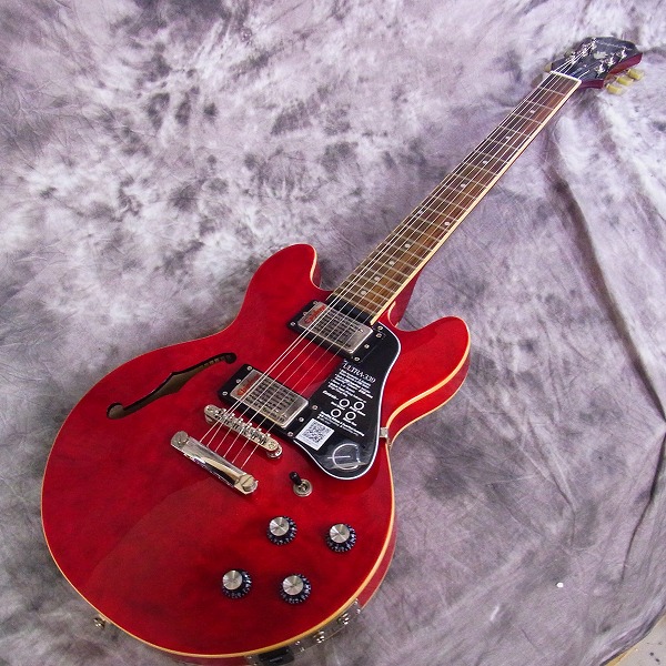 実際に弊社で買取させて頂いた★美品 Epiphone/エピフォン セミアコ ギター ULTRA-339 チェリー ケース付の画像 0枚目