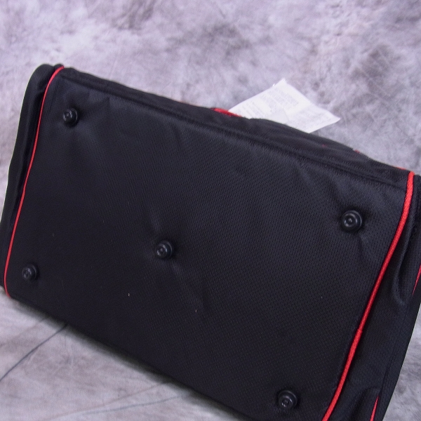 実際に弊社で買取させて頂いた【未使用】Le coq sportif/ル・コック ボストンバック QQ2145 ブラック/レッド シューズインの画像 3枚目