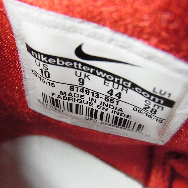 実際に弊社で買取させて頂いた【未使用】NIKE×GOODENOUGH×FRAGMENT/ナイキ×グッドイナフ×フラグメント コートフォース SP/814913-661/28の画像 5枚目