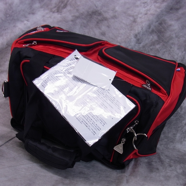 実際に弊社で買取させて頂いた【未使用】Le coq sportif/ル・コック ボストンバック QQ2145 ブラック/レッド シューズインの画像 2枚目