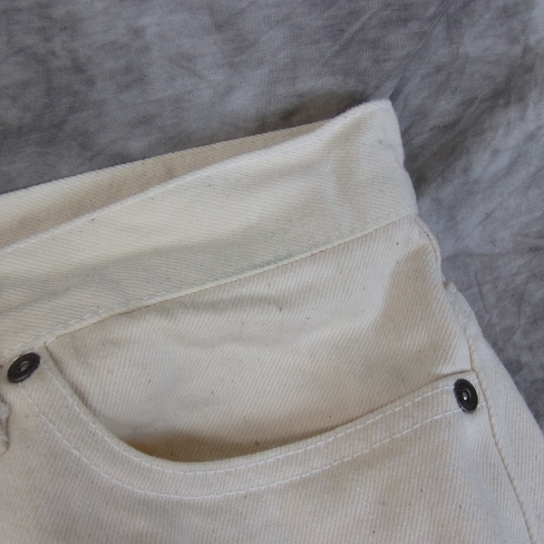 実際に弊社で買取させて頂いたCELT&COBRA/ケルト&コブラ ホワイトデニムパンツ J3/31の画像 7枚目