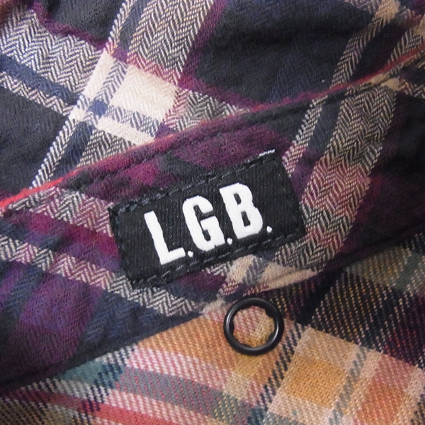 実際に弊社で買取させて頂いたLGB/ルグランブルー SHIRT-G/STD-0D 86257CSM チェックシャツ/0の画像 2枚目