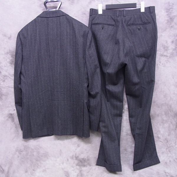 実際に弊社で買取させて頂いたSHIPS/シップスTailoring style by RING JACKET ウールストライプスーツ/46の画像 1枚目